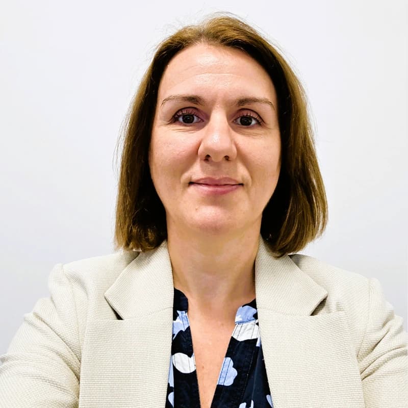 woman posing on a white background